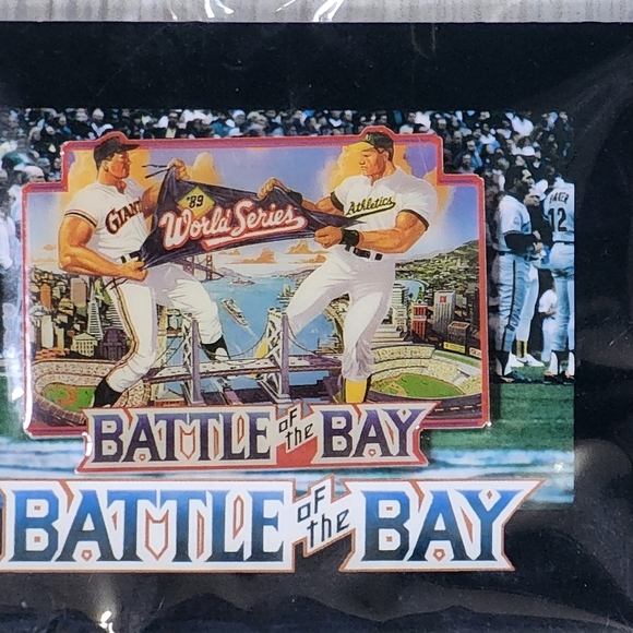 MLB 1989 WORLD SERIES 30TH ANNIVERSARY Battle of the Bay Commemorative Pin NWT - Picture 2 of 7